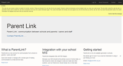 Desktop Screenshot of parentlink.org.uk