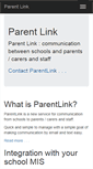 Mobile Screenshot of parentlink.org.uk