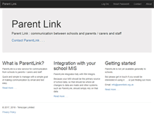 Tablet Screenshot of parentlink.org.uk